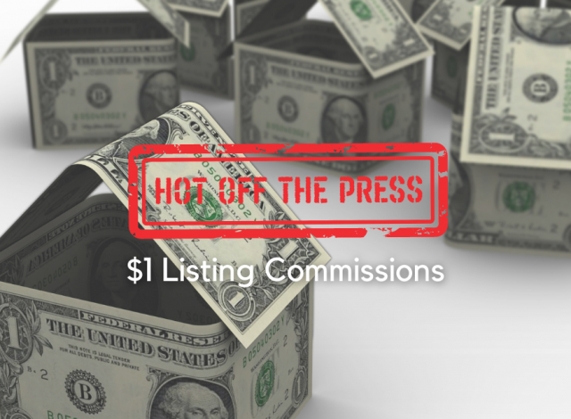 1 dollar listing commission graphic