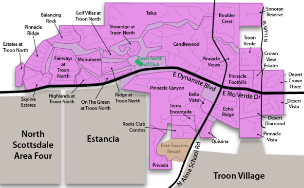 Troon North Real Estate Map
