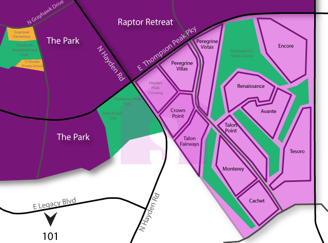 Talon Map at Grayhawk