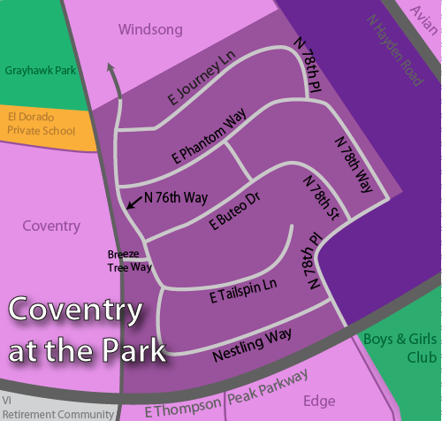 Coventry at the Park Map