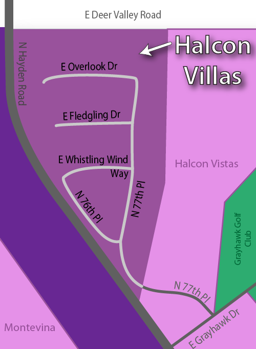 Halcon Villas Map