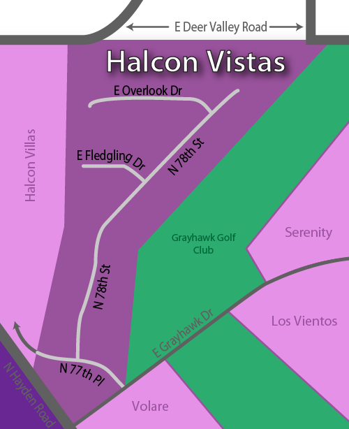 Halcon Vistas Map