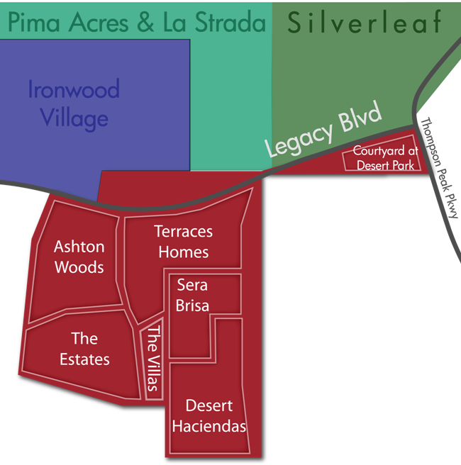 Desert Parks Village Map - DC Ranch Real Estate