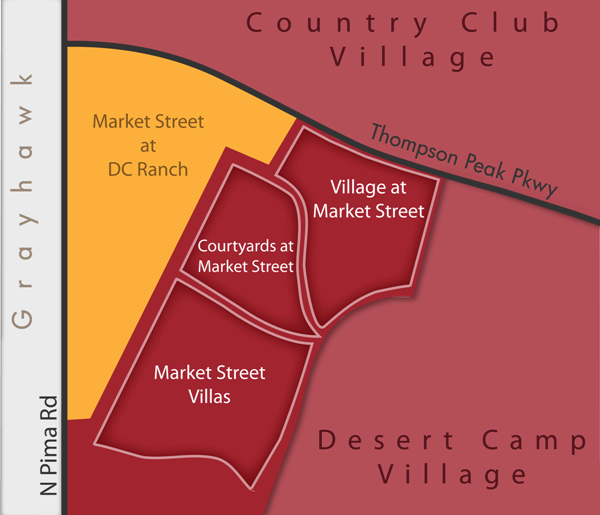 Market Street Village map
