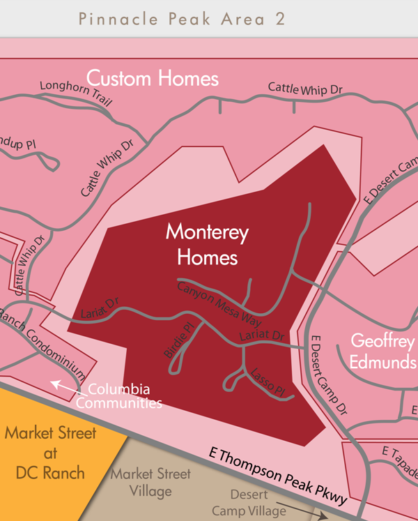 Monterey Homes Real Estate Map