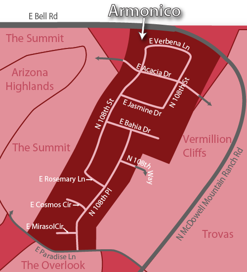 Armonico Real Estate Map