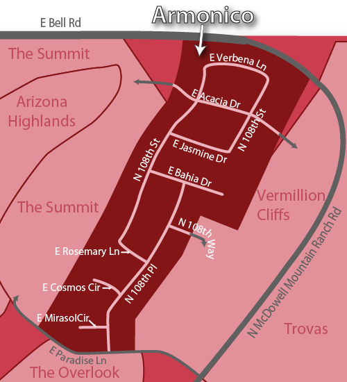 Armonico Real Estate Map