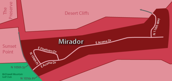 Mirador Real Estate Map