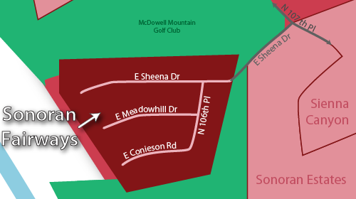 Sonoran Fairways Real Estate Map
