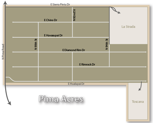 Pima Acres Map
