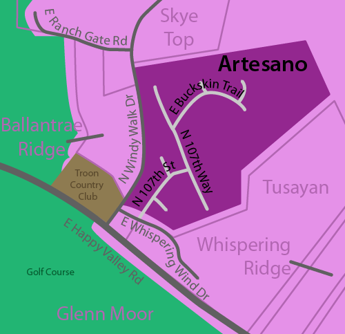 Artesano Real Estate Map