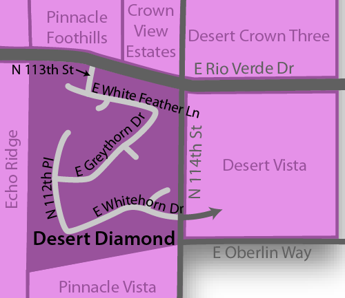 Desert Diamond Real Estate Map