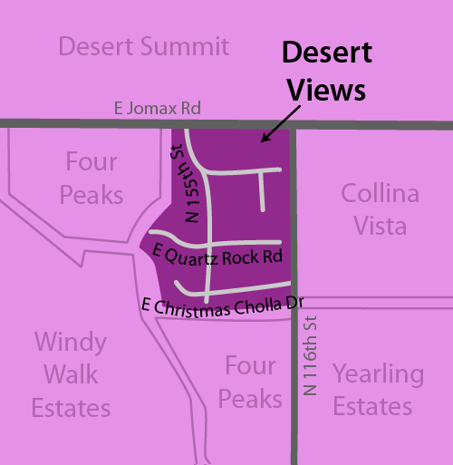 Desert Views Real Estate Map