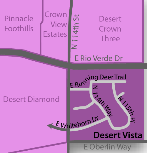 Desert Vista Real Estate Map