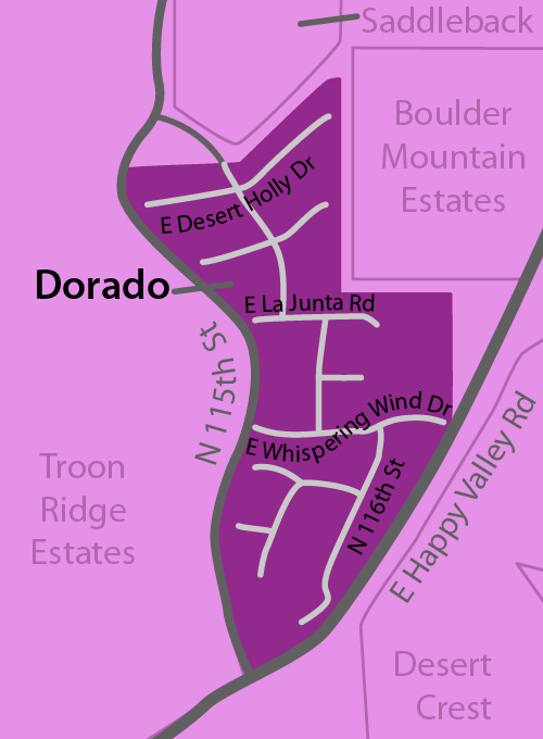 Dorado Village Real Estate Map
