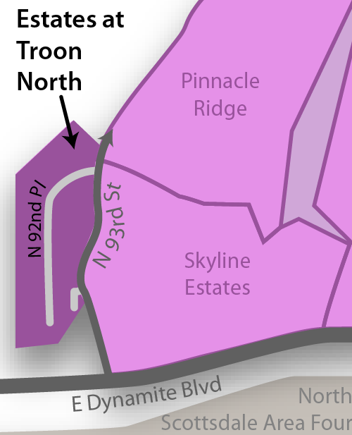 Estates at Troon North Real Estate Map