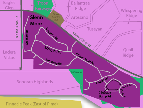 Glenn Moor Real Estate Map