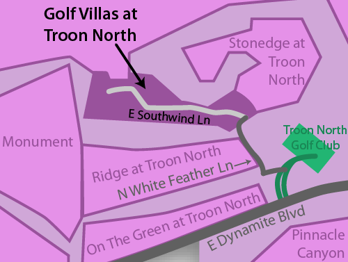 Golf Villas Troon North Real Estate Map
