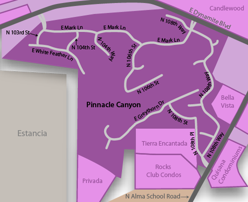 Pinnacle Canyon Real Estate Map