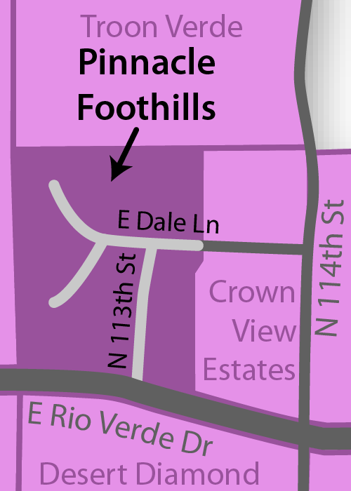 Pinnacle Foothills Real Estate Map