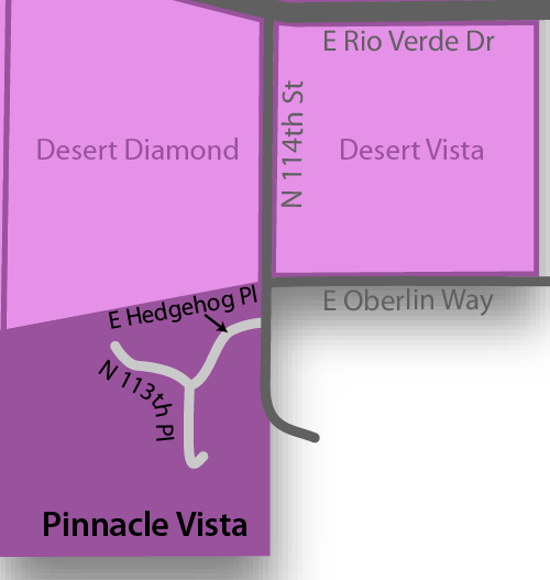 Pinnacle Vista Real Estate Map