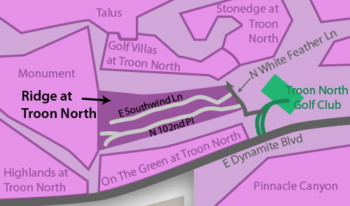 Ridge at Troon North Real Estate Map
