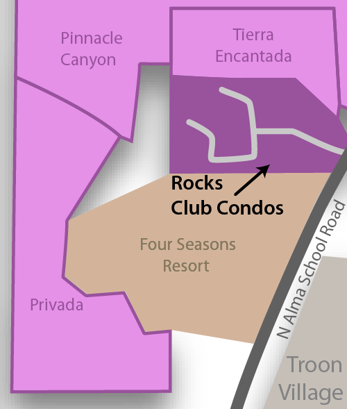 Rocks Club Condos Map