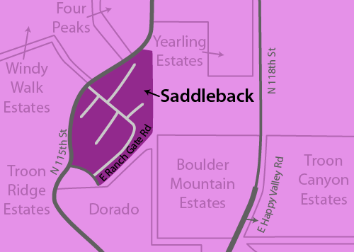 Saddleback Real Estate Map