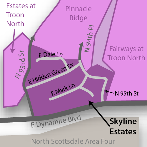 Skyline Estates Real Estate Map