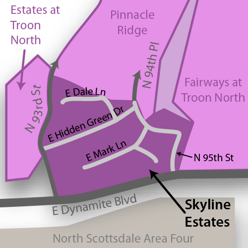 Skyline Estates Real Estate Map