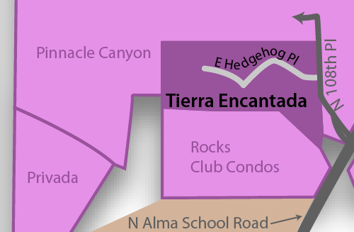 Tierra Encantada Real Estate Map
