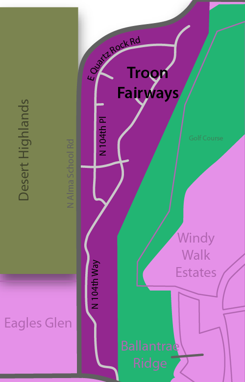 Troon Fairways Real Estate Map