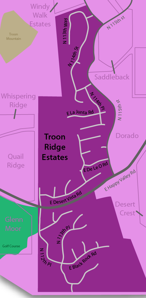 Troon Ridge Estates Real Estate Map