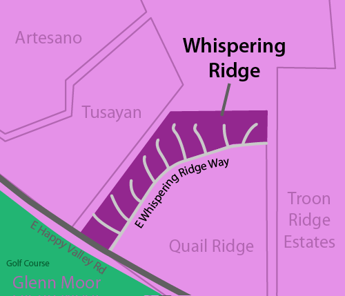 Whispering Ridge Real Estate Map