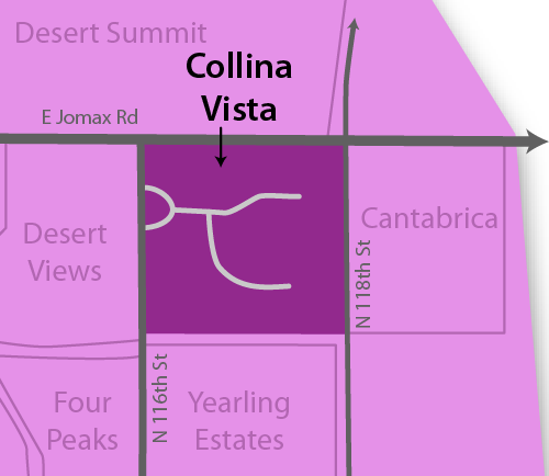 Collina E Vista Real Estate Map