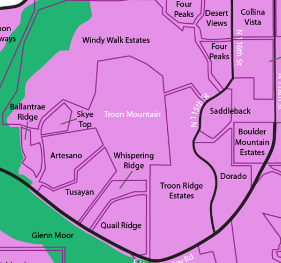 Cropped Troon Village Map