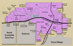 Troon North map
