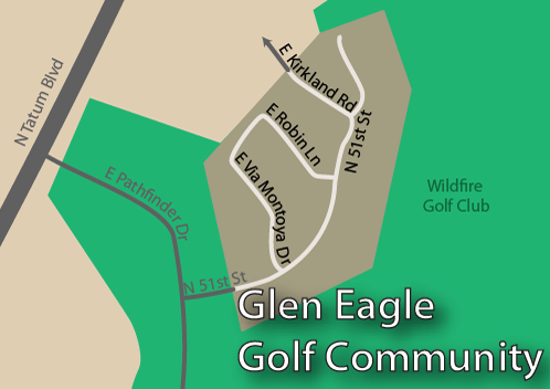 Glen Eagle Map in Desert Ridge