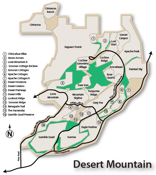 Desert Mountain Map