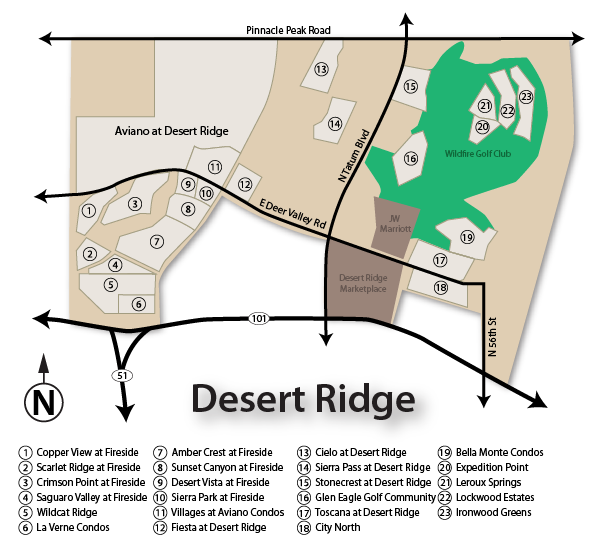 Desert Ridge Real Estate Phoenix Arizona • Sibbach.com