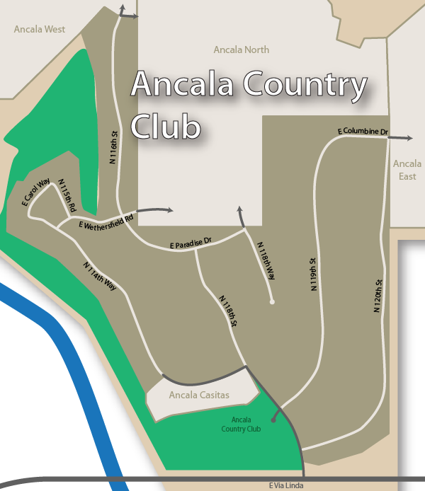 Ancala Country Club Map