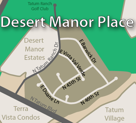 Desert Manor Place Map