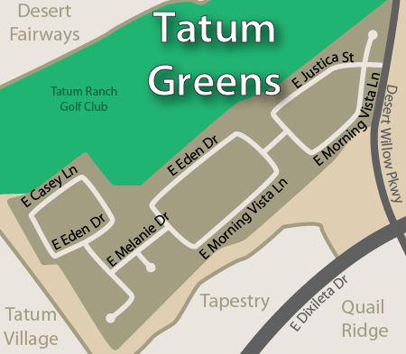 Tatum Greens Map