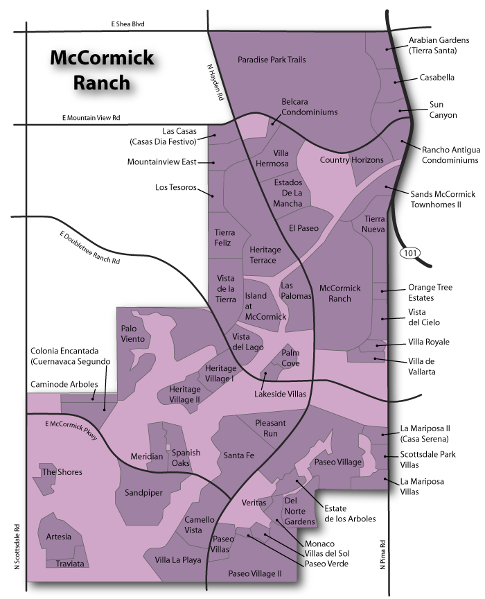 Mccormick ranch map