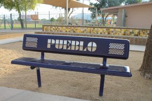 Pueblo School Bench