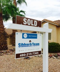 Real Estate Agent Sold Sign