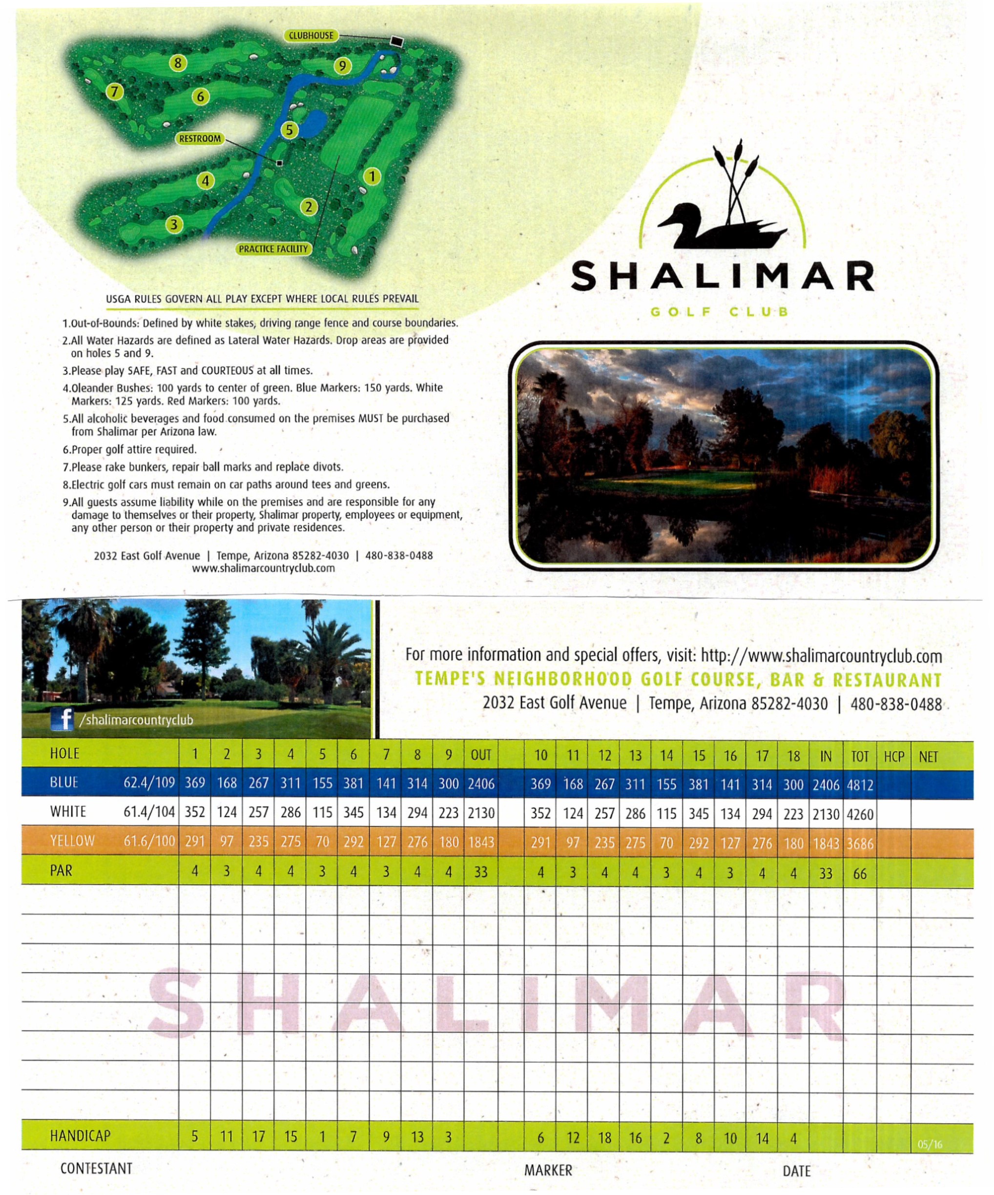 Shalimar Scorecard