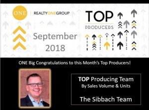 Top Producing Team September 2018