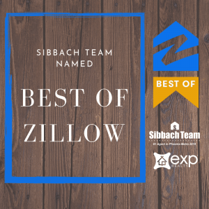 Top REALTORS On Sibbach Team named Best of Zillow Scottsdale, Arizona