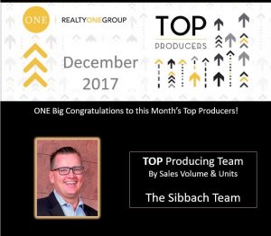 December 2017 Top Producing Team